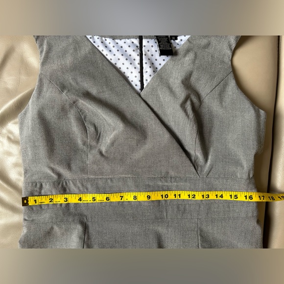 Grey sheath dress tag says 14 but check measurements - Picture 6 of 7